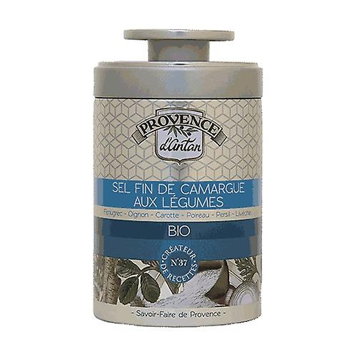 Fine Camargue Salt with Vegetables Metal box 90 g of powder