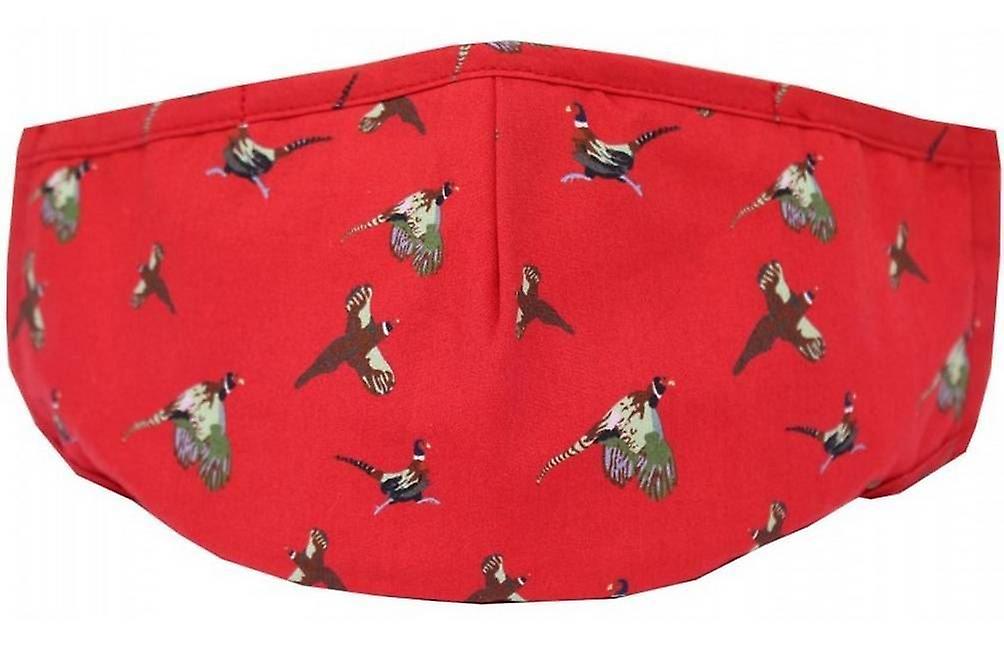 David Van Hagen Flying Pheasants Reusable Face Mask - Red