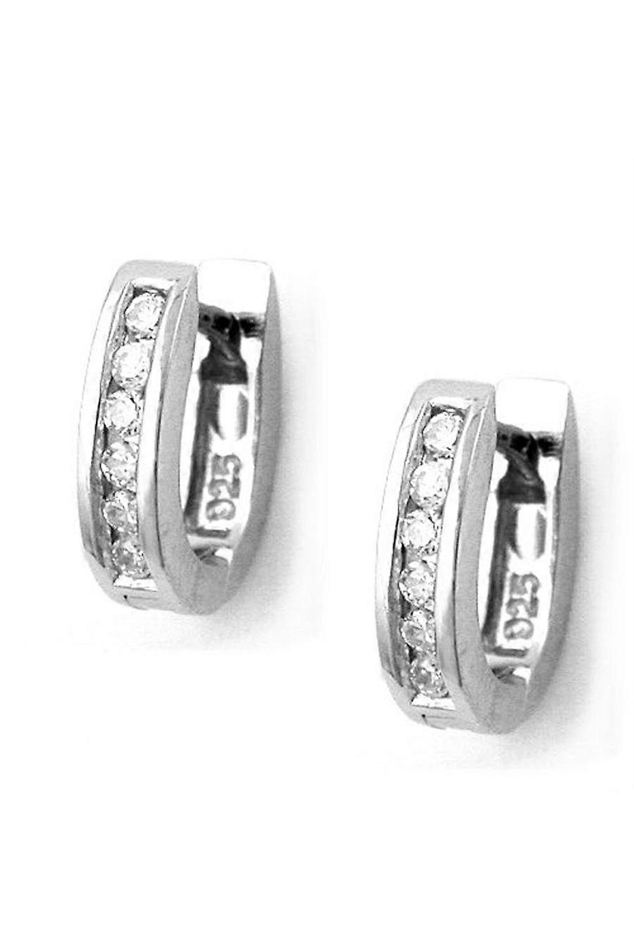 Hoop Earrings Zirconia Crystals Silver 925 - Gl93268