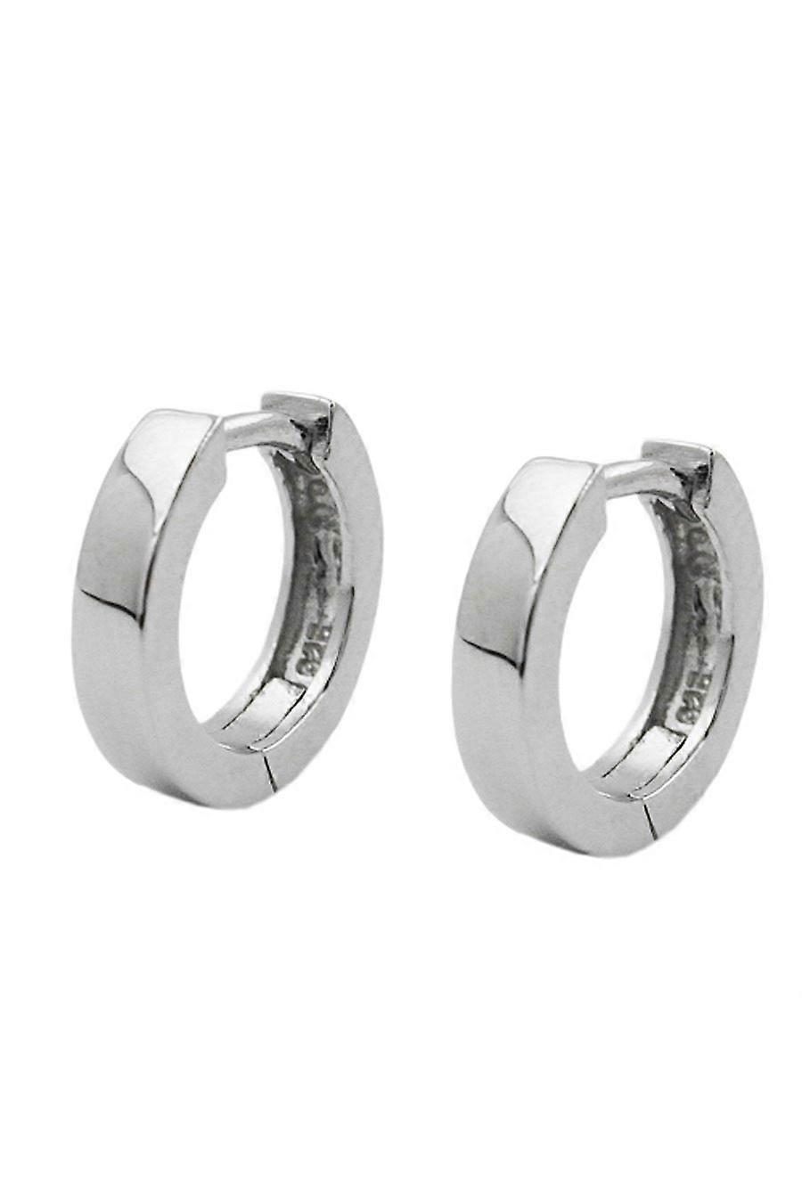 Hoop Earrings 11mm X 2.5mm Silver 925 - Gl93278