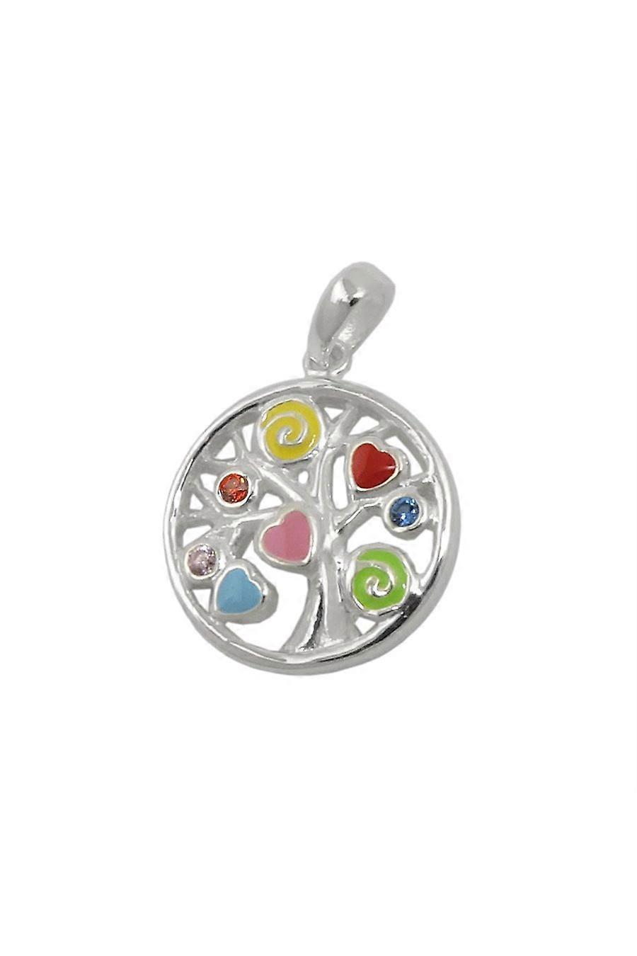 Pendant Tree Of Live Coloured Silver 925 - Gl93791