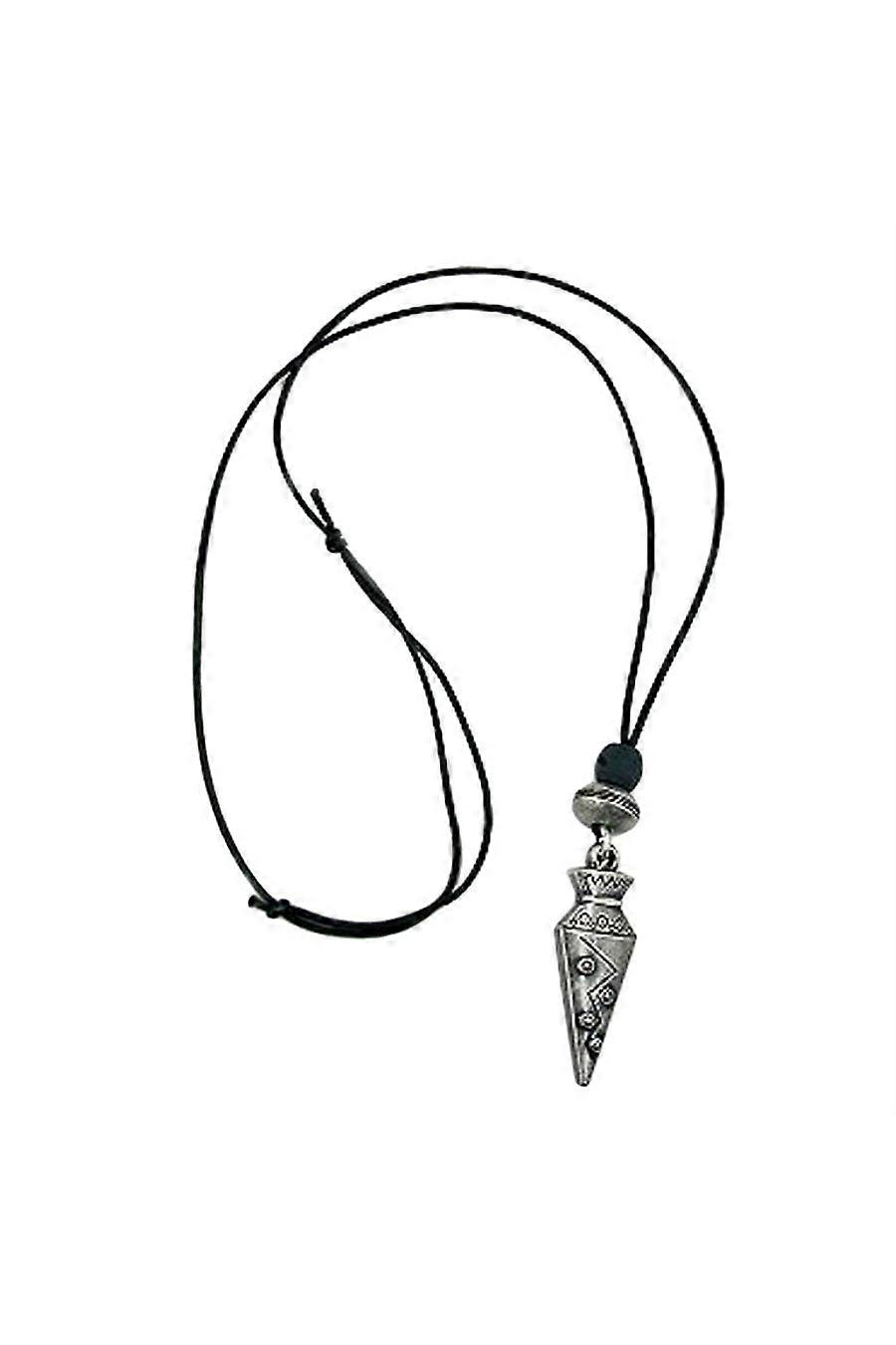 Necklace Cornet Pendant Antique Silver - Gl01294