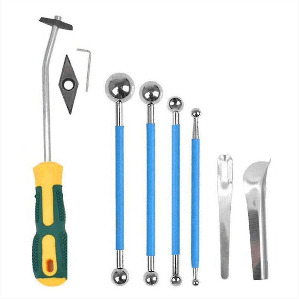 9Pcs Caulking Tool Kit Full Set Of Tile Joint Tools Metal Balls For Finishes