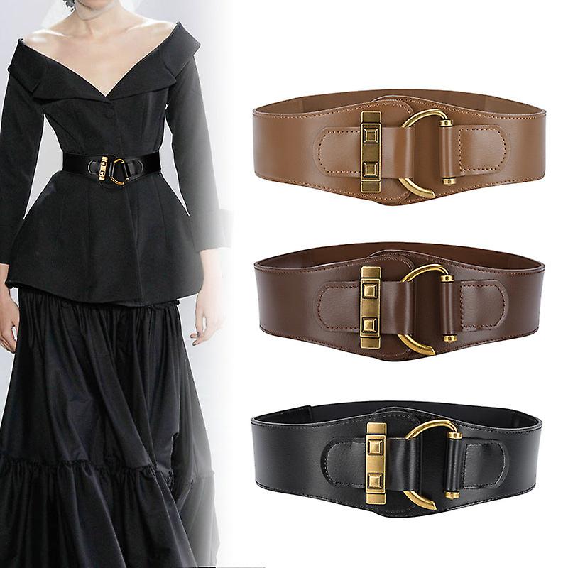 Popular Retro Style Belt Women's Elastic Belt Match With Coat Down Belt