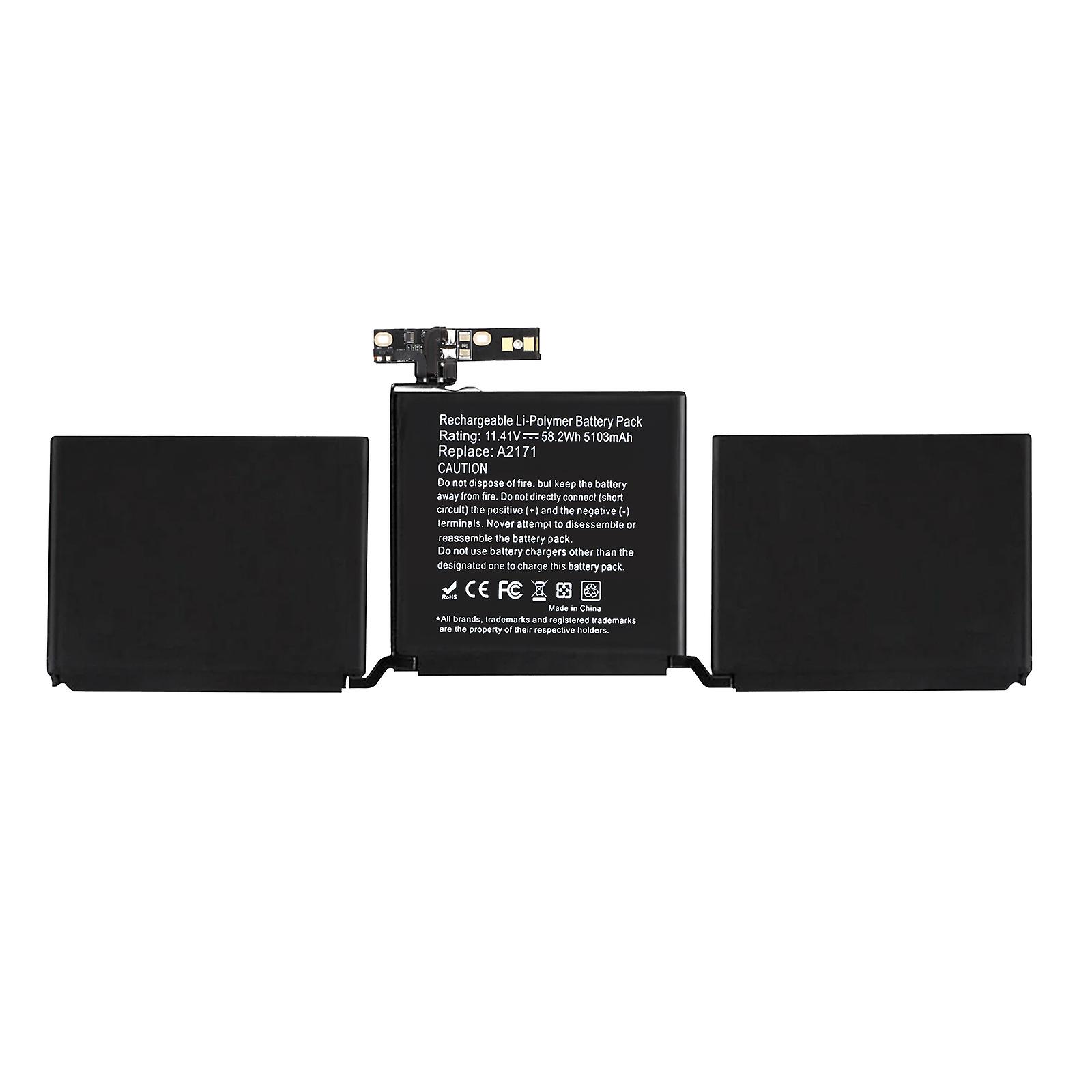 Battery for MacBook Pro 13' 2019 (A2159), 5103mAh, Black