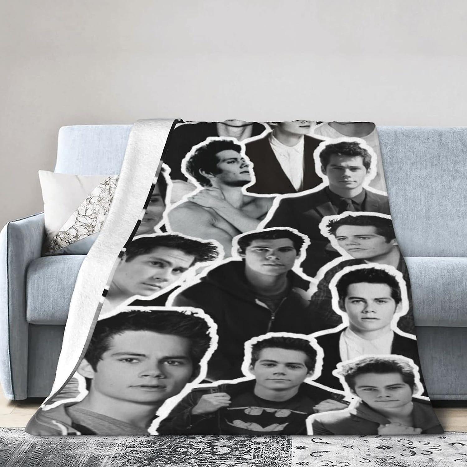 Super Soft Lightweight Cozy Luxury Flannel Bed Blanket, Dylan Thomas Obrien Fluffy Plush Couch Blanket Throw ABD129