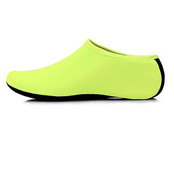 Veeki Water Shoes for Women Men Swim Beach Shoes Barefoot Quick-Dry Aqua Water Socks for Pool Yoga Surf, Pure Green, Size: 44-45_HMY357