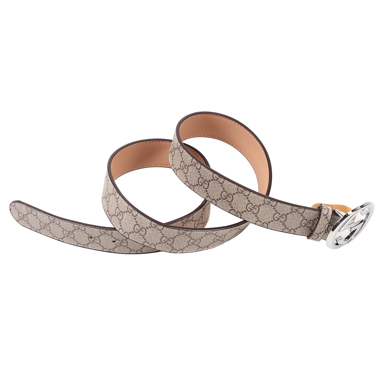 Men Belt Double G Pattern Stylish Adjustable Soft Rugged Men Dress Belt for Leisure Activities Work Business