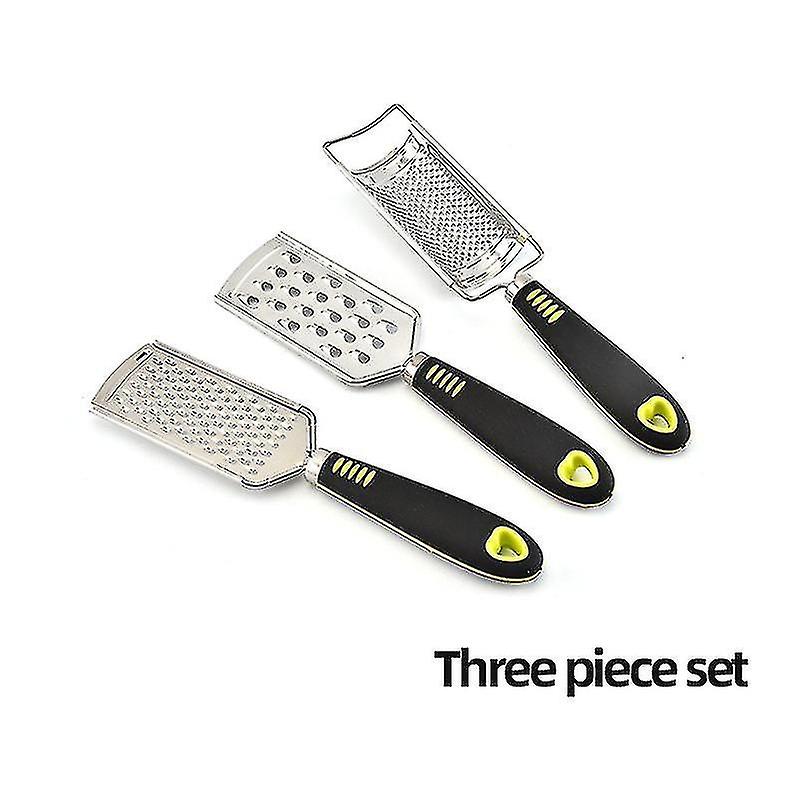 Kitchen Cheese Grater And Lemon, 3 Grater Set, Sharp Stainless Steel Blade, Ergonomic Tpr Handle, Ea