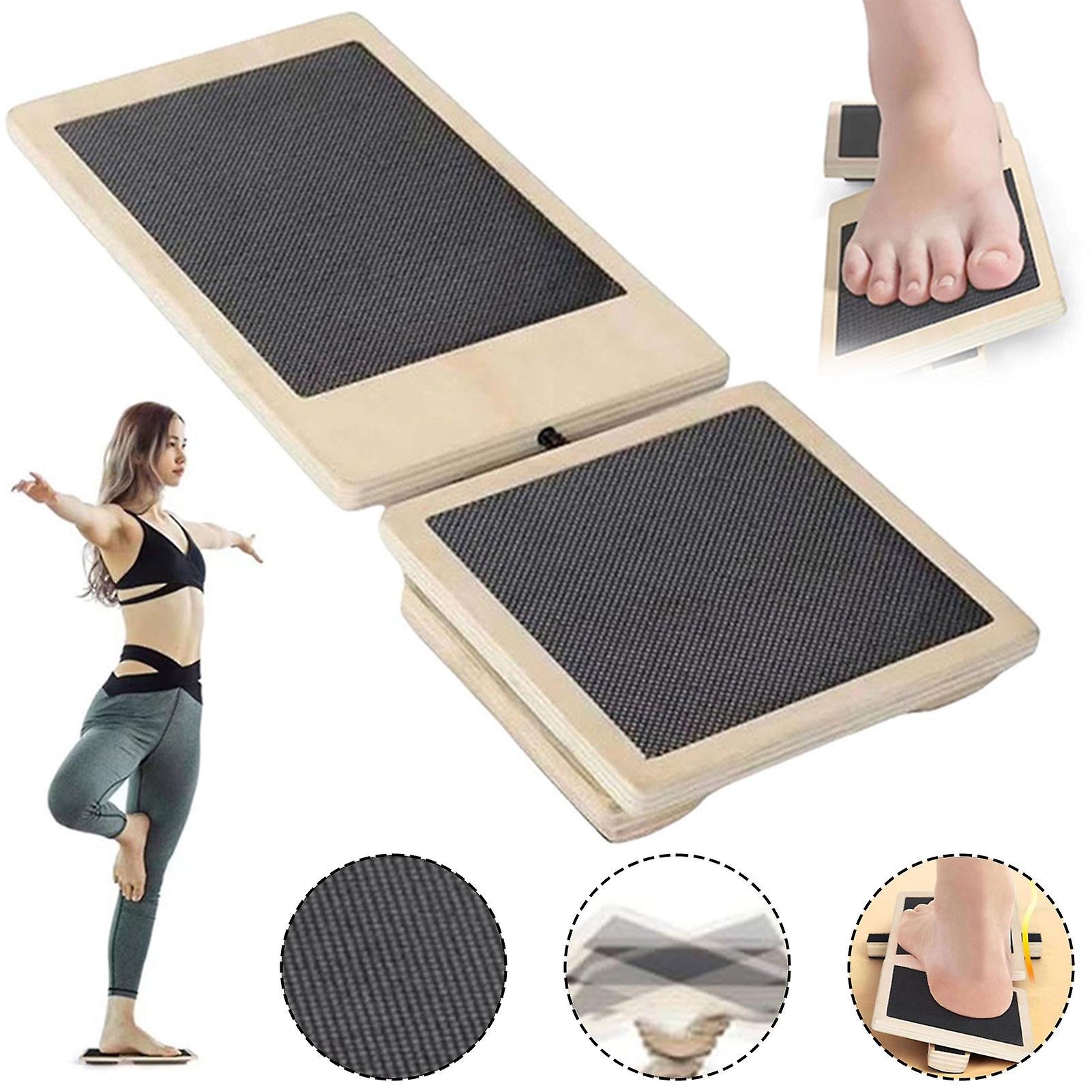 捻挫した足首の怪我のためのバランスボードダンサーのためのプロの木製バランスボード