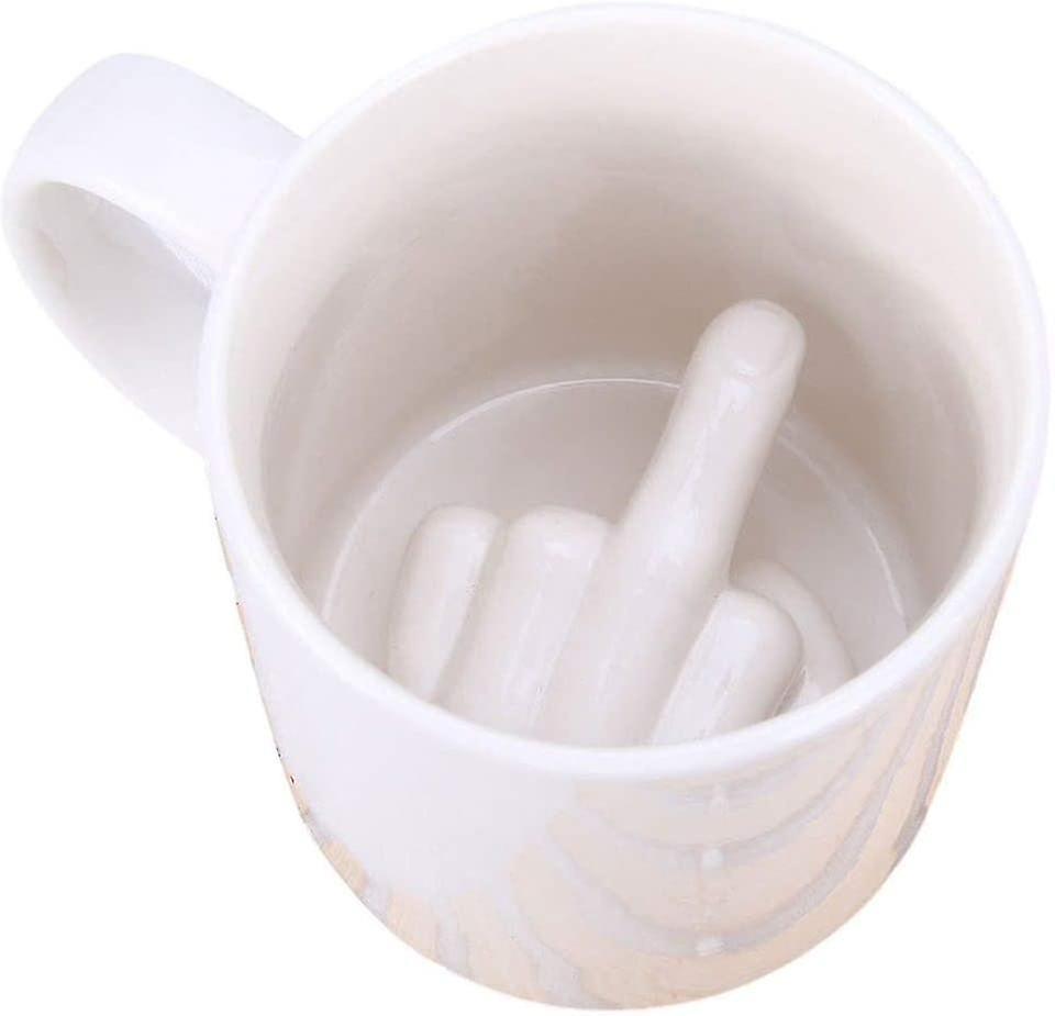 حتى لك القدح إصبع مضحك كأس السيراميك - فرحان الجدة هدية وقح لهذا شخص مميز!