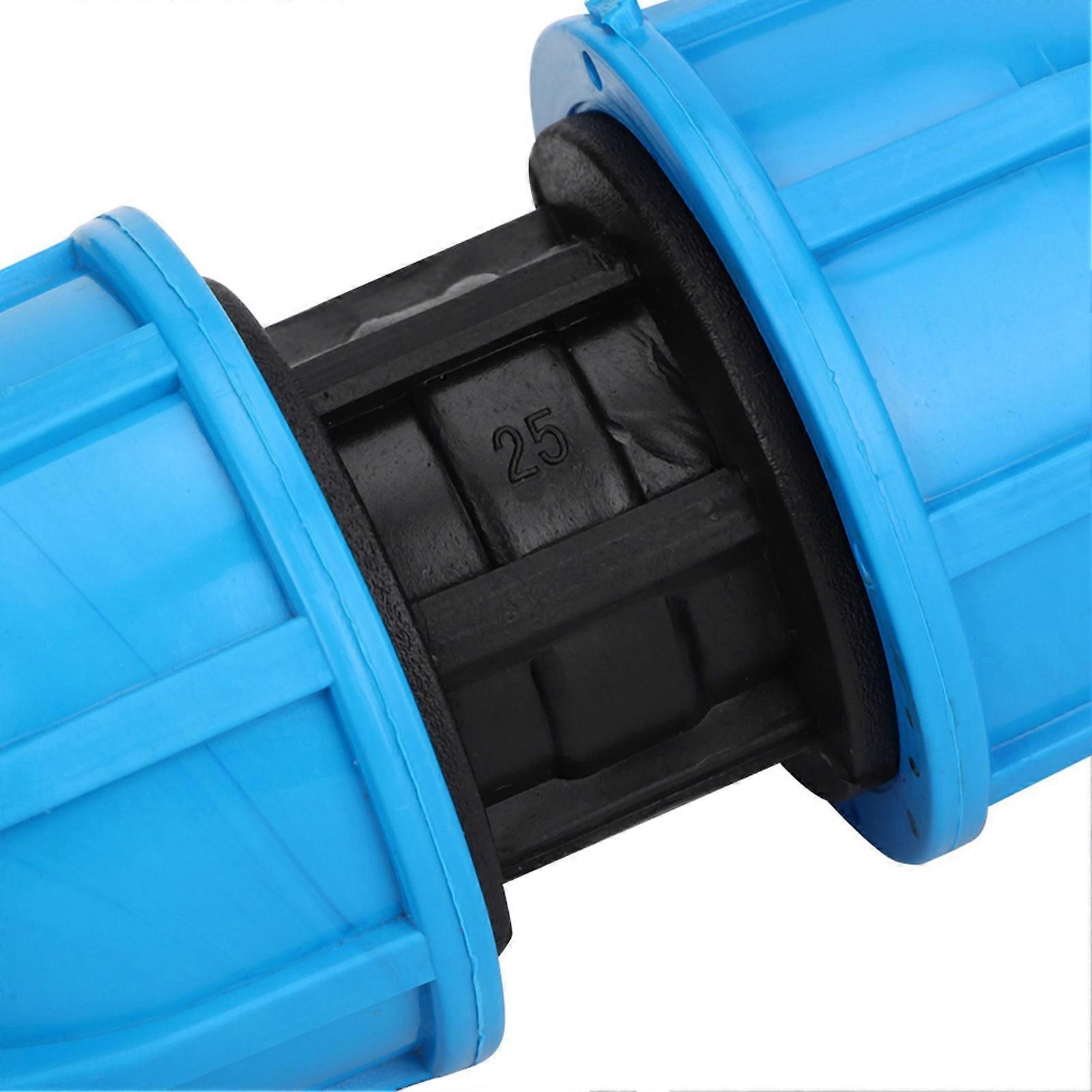 4Pcs 25mm PE Plastic Straight Water Pipe Connector Fitting
