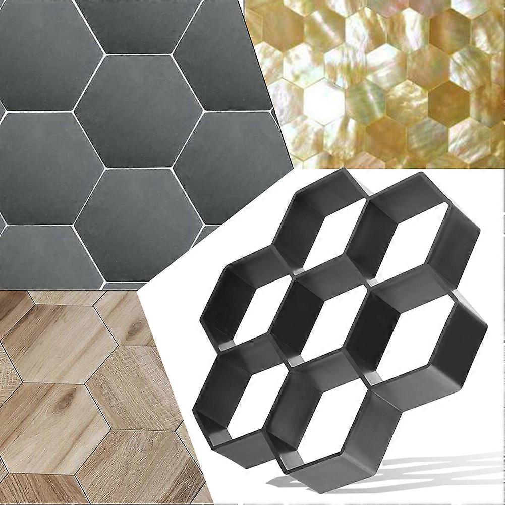 DIY Garden Path Maker Mold 29.5x28cm Durable Reusable PP