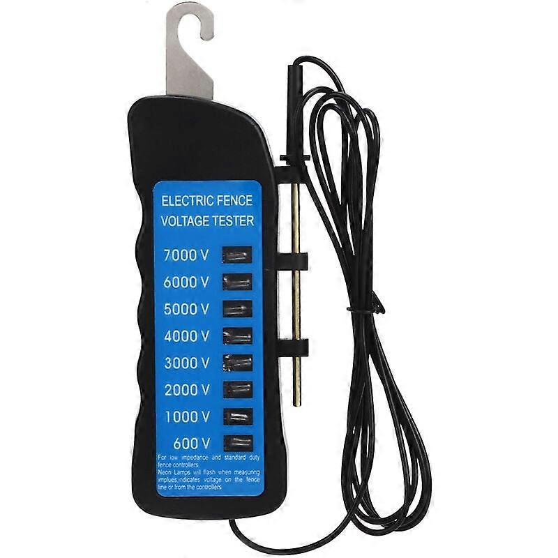 Electric fence tester Portable multi-light voltage detection for agricultural supply ABS fence 7000V