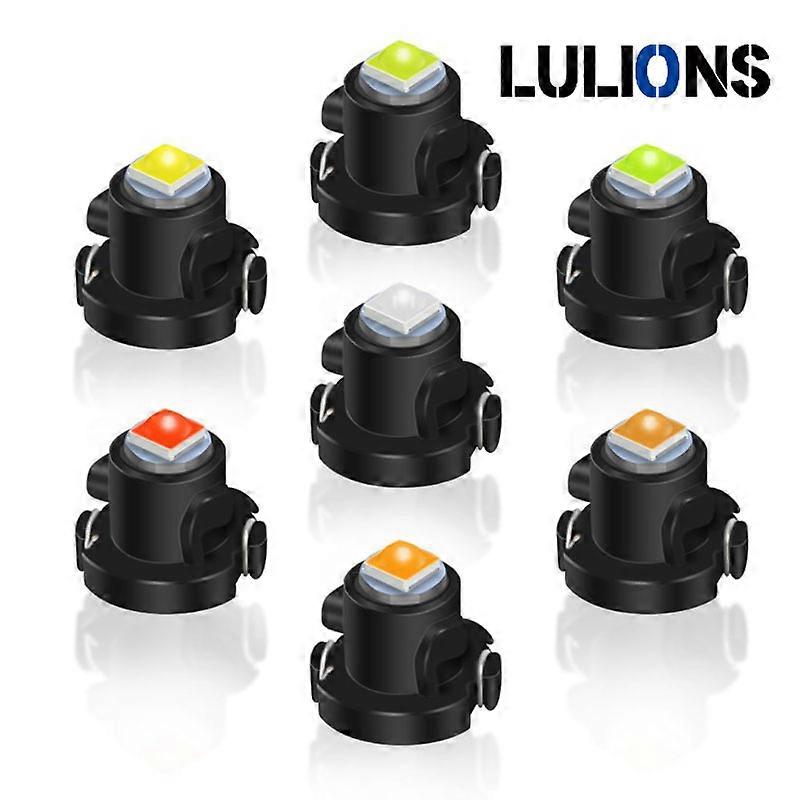10db Led műszer autó lámpák T3 T4.2 T4.7 T4 LED szuper fényes automatikus panel mérőműszer Speedo műszerfal lámpák műszerfal Cluster izzók 12V