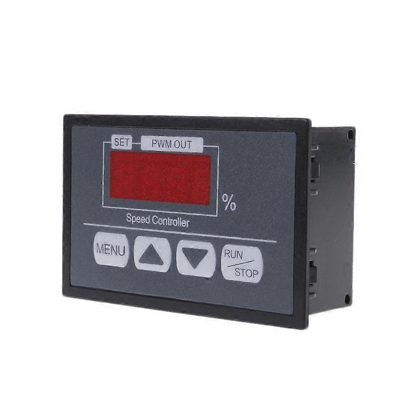 New 6-60v Pwm Dc Motor Speed Controller With Digital Display Panel Button Governor