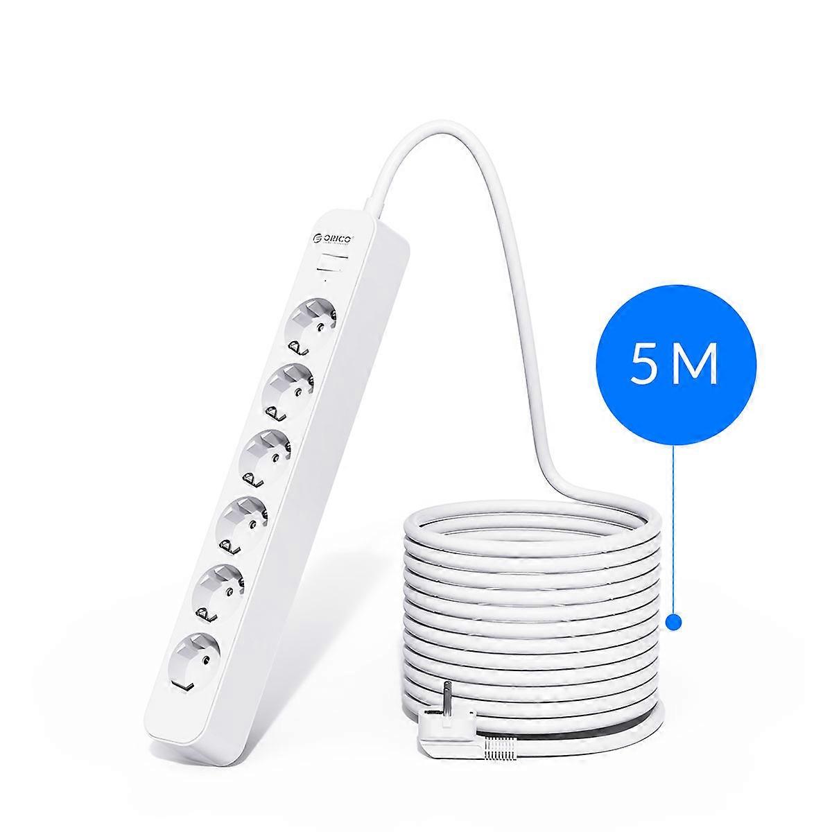 ORICO  power bar with 3m extension cable, multiple sockets, with overload protection, mains filter