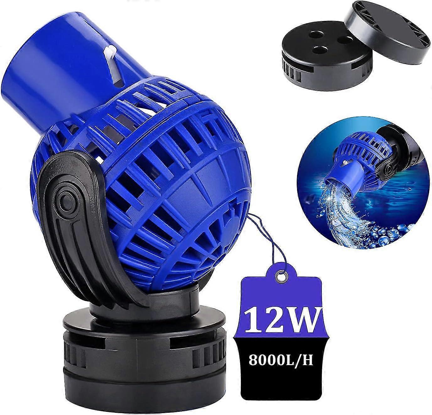 JVP-132 Wave Pump, 8000L/H 12 Watt Wave Maker Circulation Pump for Aquarium 100~150cm Circulation Pump for Fresh and Salt Water