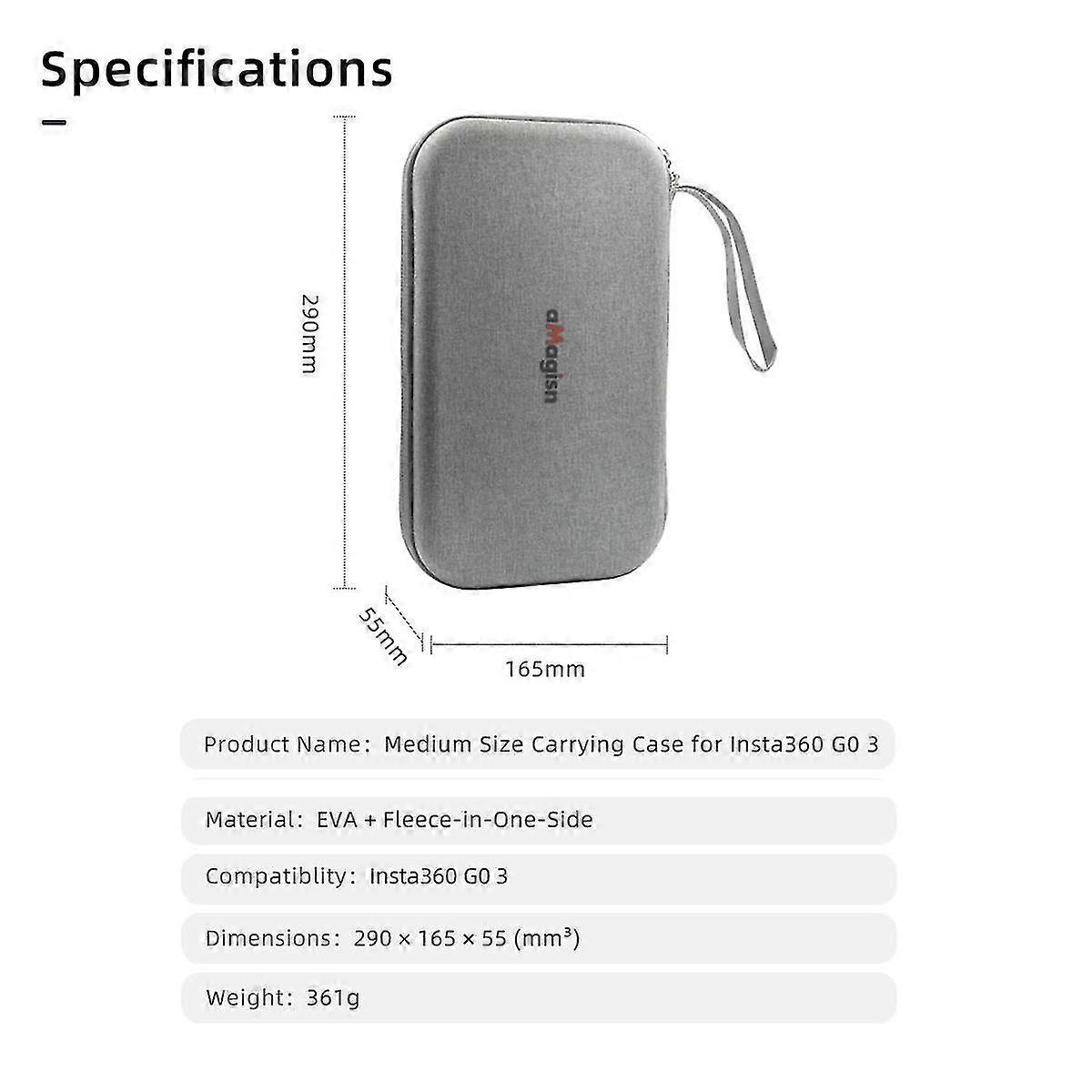 Carrying Case For Go3 Protective Sports Storage Camera Bag Accessories