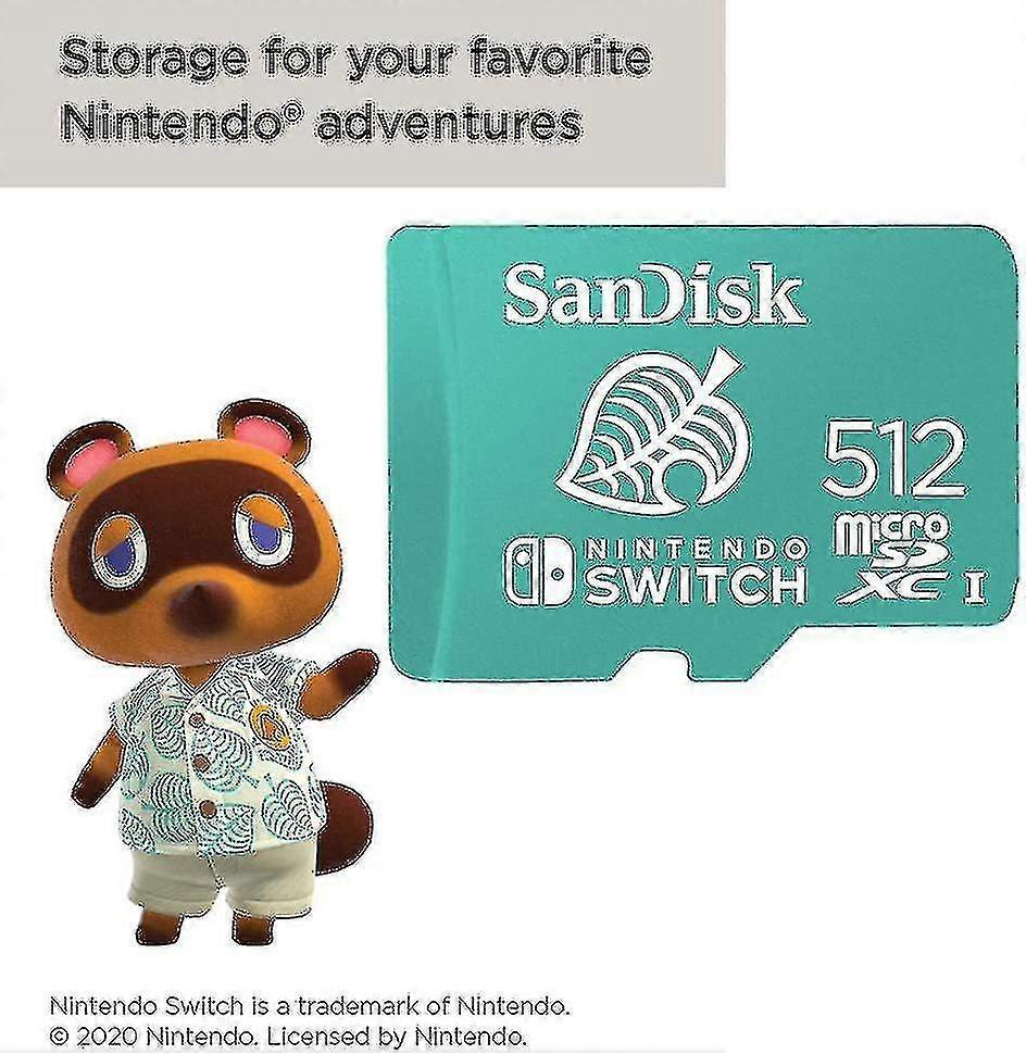 Replacements Sandisk 512gb Microsdxc Uhs-i Card Compatible With Nintendo Switchgreen