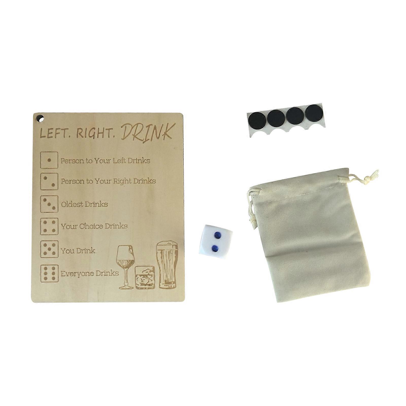 Left Right Drink Drinking Game- Adult Drinking Game Left Right Center,50% Offer