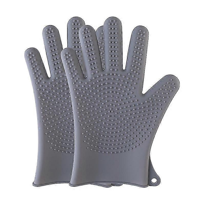 1 Pair Silicone Gloves Heat-resistant Multi Purpose Reusable Wide Application Cleaning Glove For Kit