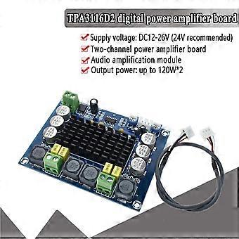 Carte Ampli Audio Bluetooth 4.0 TPA3116D2 - 120W X 2 - Pour Enceintes, Home Cinema, Projets DIY - Haute Fidélité - 3