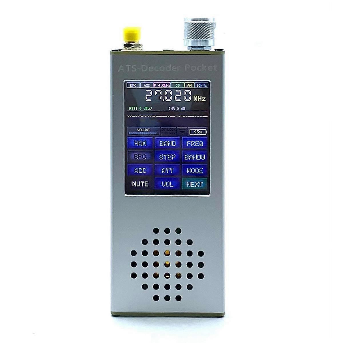 ATS デコーダポケット Si4732 フルバンドラジオ受信機 FM RDS AM LW MW SW SSB DSP (4.17 公式登録コード付き)