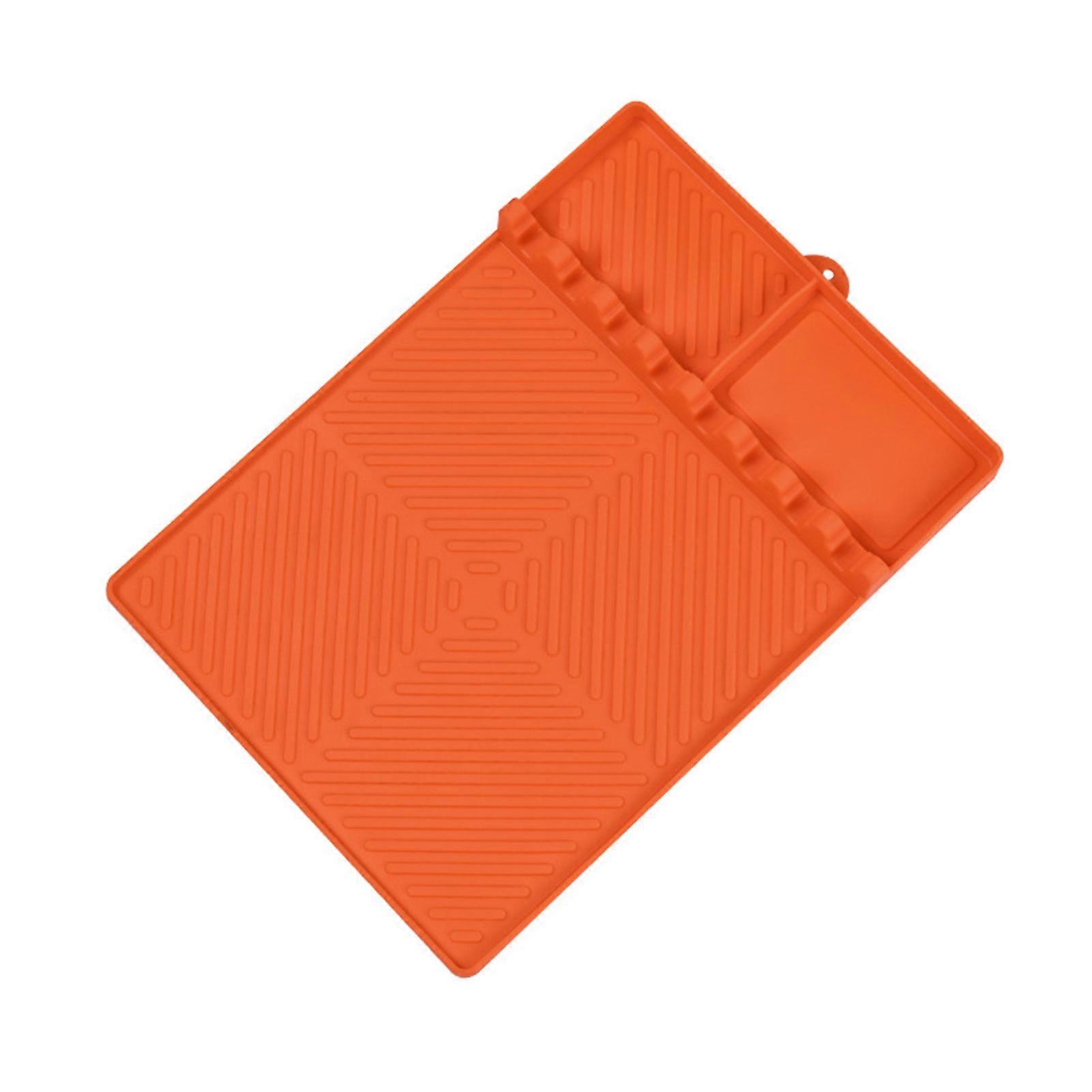 Griddle Mat Silicone Spatula Drip Pad for Blackstone Side Shelf Anti-Slip Grill Tool Mat for Kitchen BBQ Countertop