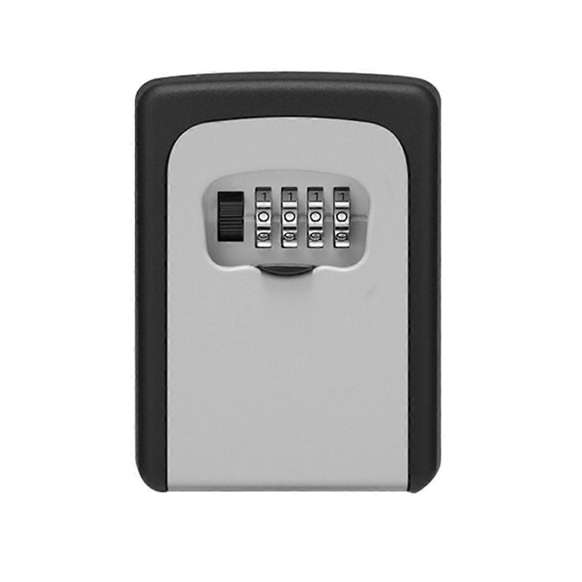 Wall Mount Key Lock Box,4 Position Outdoor Combination Lock Box, House Keys, Key Safe Secure Storag