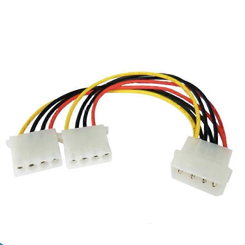 IDE 4p to dual IDE Y Splitter 20cm hard disk Power supply Extension Cable