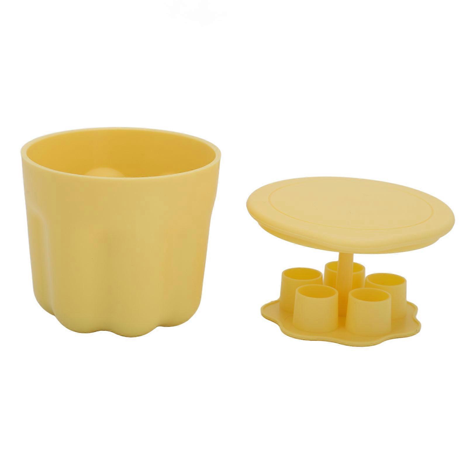 Makeup Brush Cleaning Cup with Drying Holder Cover - Efficient TPR Cleaning Mat