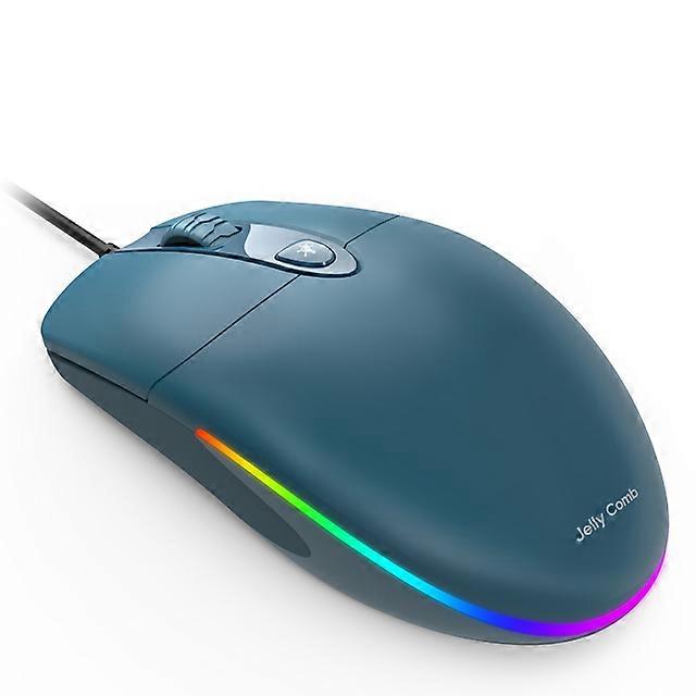 JWL-USB Wired Mouse RGB Backlit Optical Silent Computer Mouse 1600