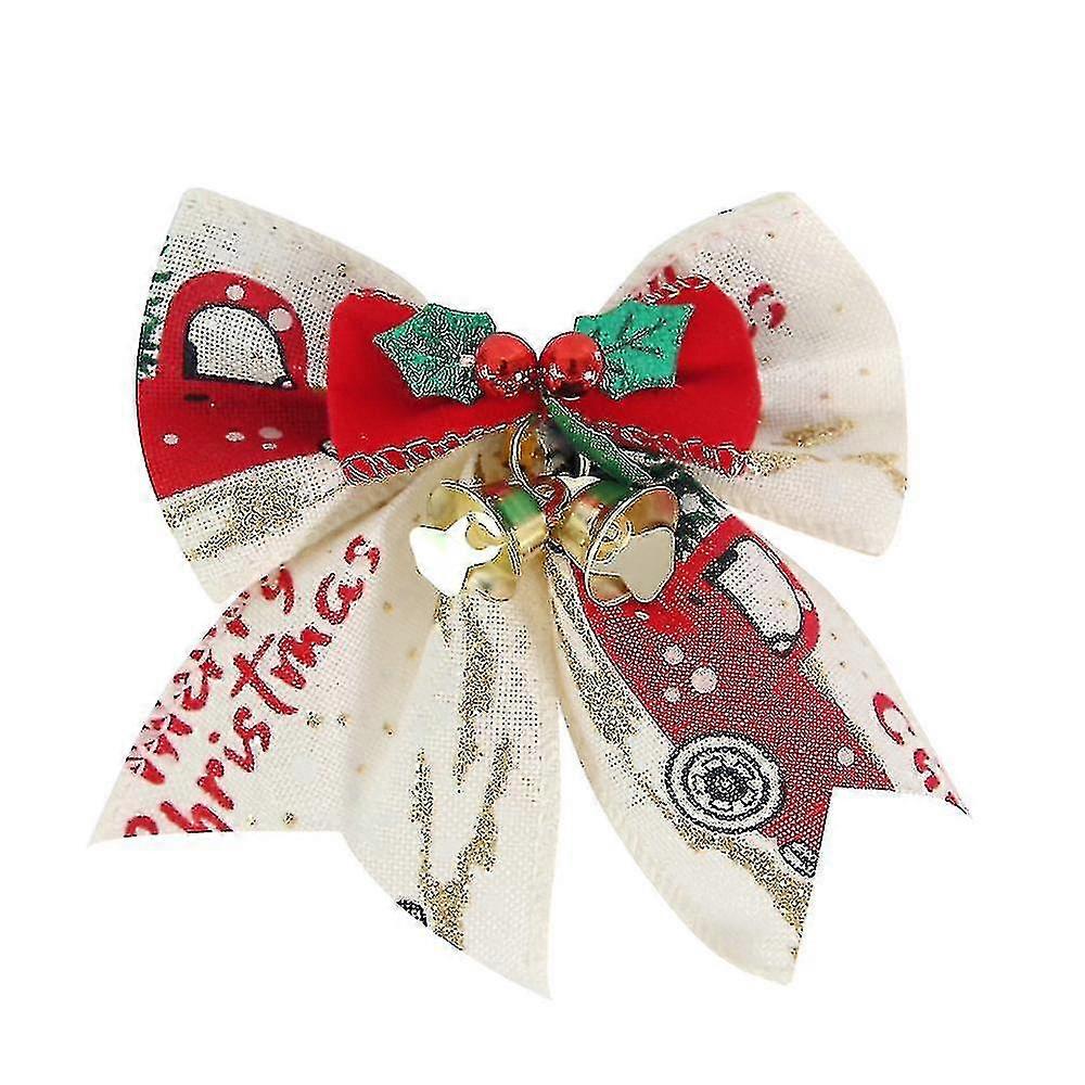 8pcs Christmas Bow Decoration For Gift Packaging(style 1) Bd