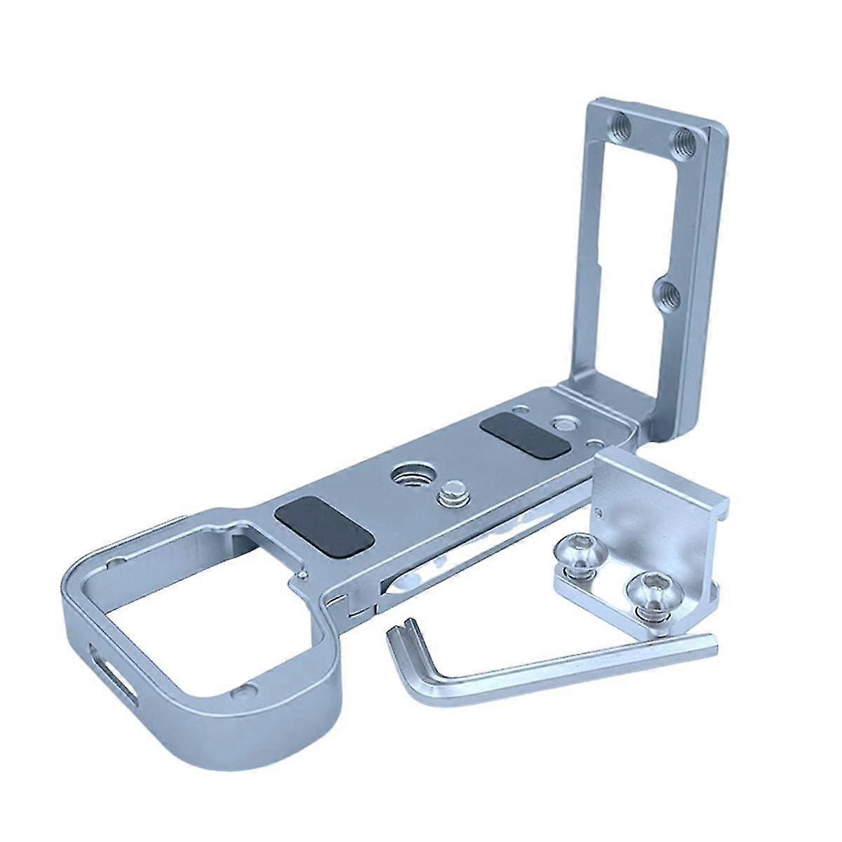 Quick Release Plate L Bracket Camera Grip For A7c2 A7cr Camera Hand Grip Base Vertical L Bracket Silver Gray