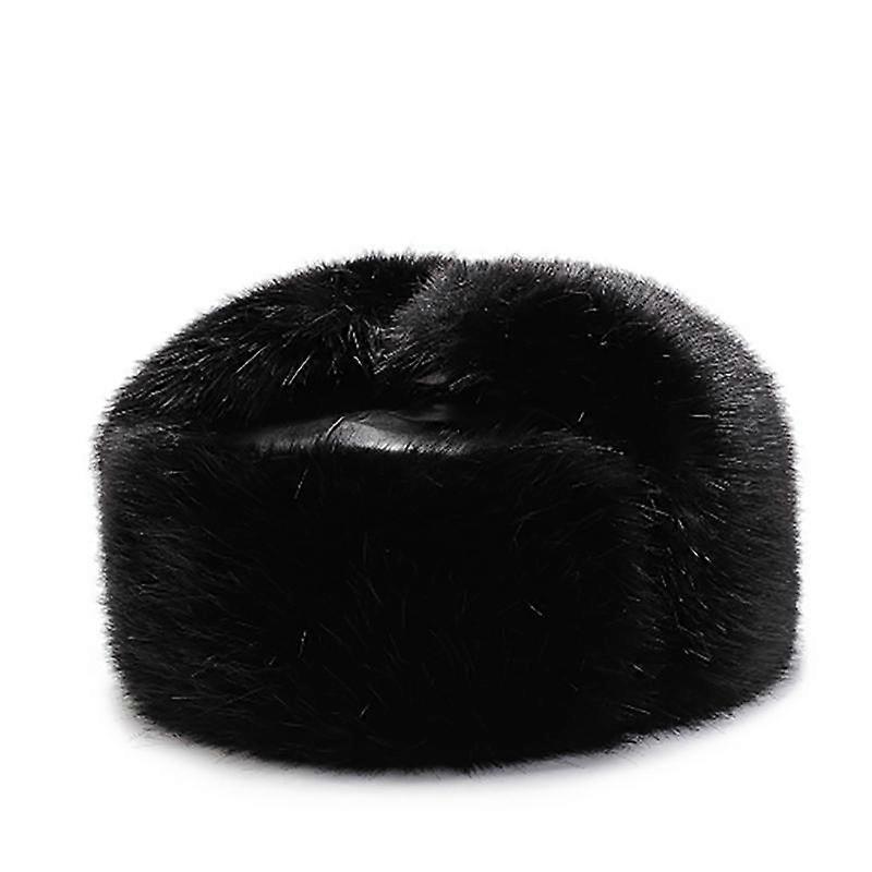 Winter Trapper Hat - Leather Russian Ushanka Trooper Aviator Hats for Men & Women - Snow Eskimo Hat with Ear Flaps for Cold Weather