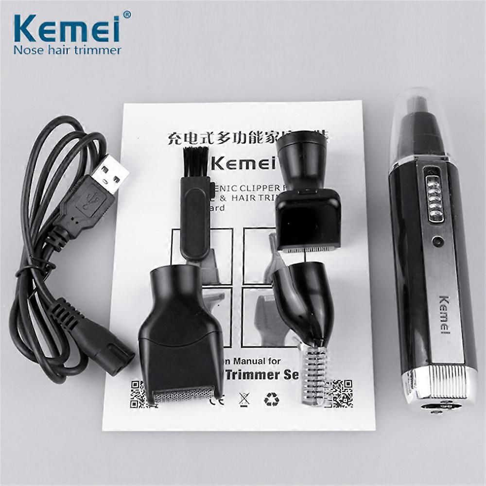 Household Portable Multi-function Electric Nose Hair Device 4 In 1 Set Charging Electric Trimmer NEW