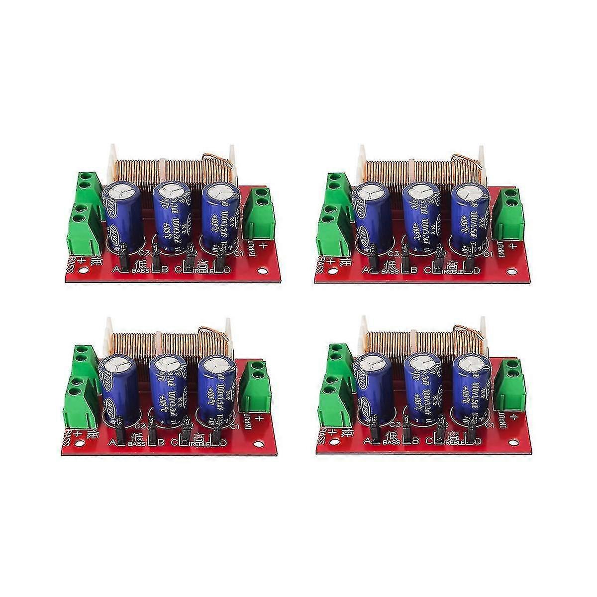 4 stuks 400w luidspreker crossover 2-weg audio-aanpassing tweeter basluidsprekers filter frequentieverdeler F