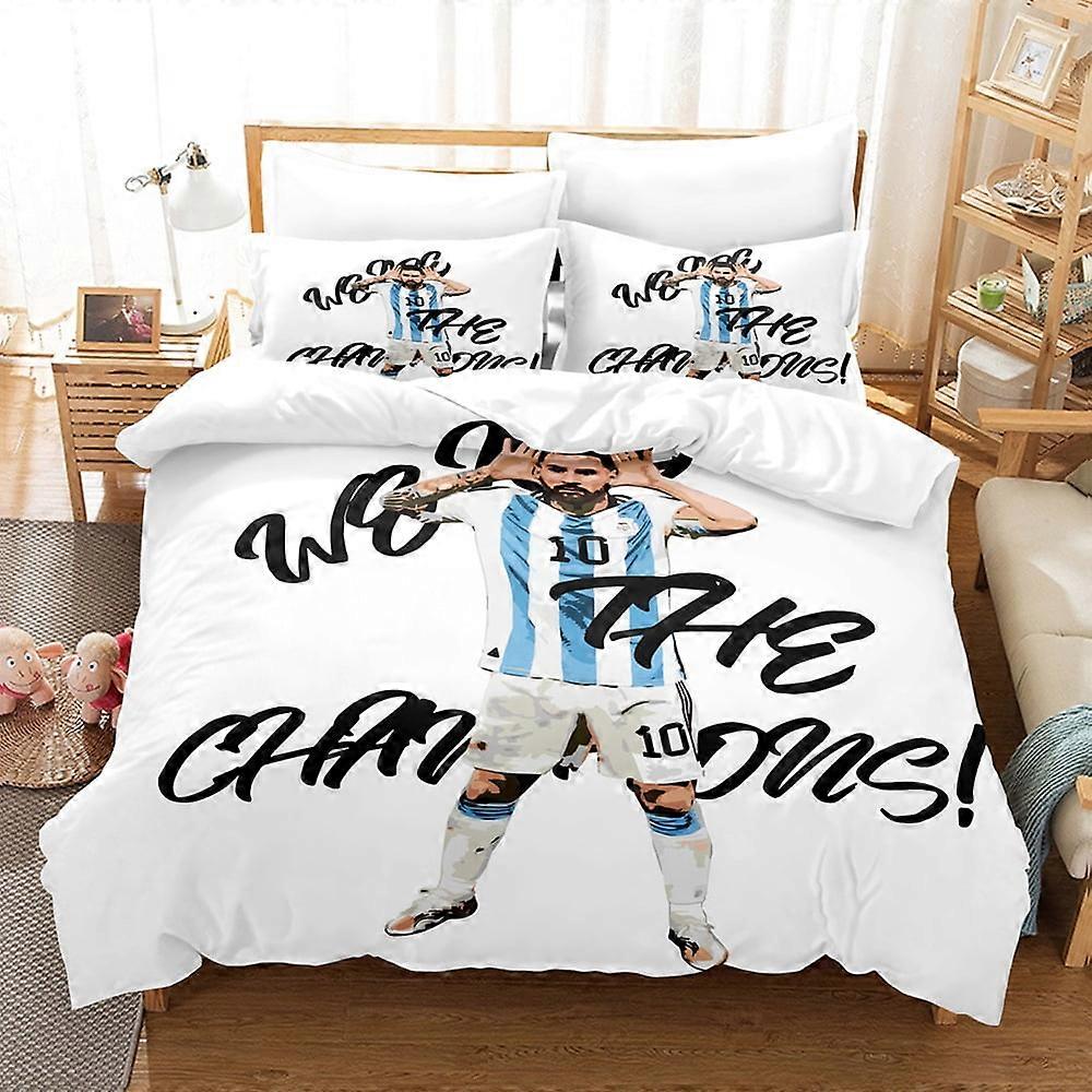 Yt253 Soccer Superstars bedding three piece set 3D printed, lightweight and comfortable duvet cover pillowcase bedding CX253