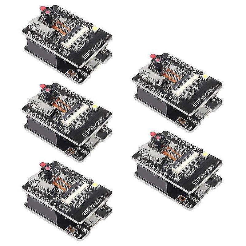 5Pcs ESP32-CAM-MB WiFi Bluetooth Development Board OV2640 Camera Module Micro-USB Interface CH340G