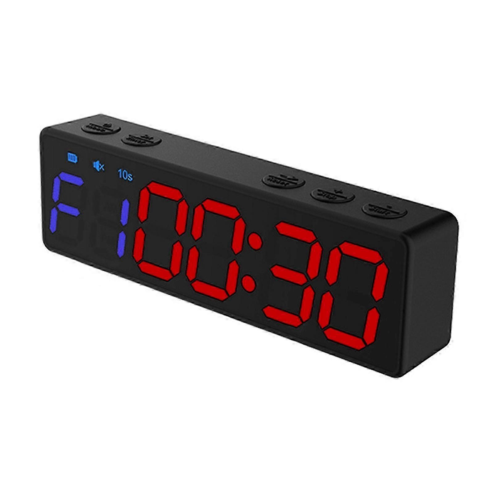 Mini Gym Timer Rechargeable Stopwatch Portable Countdown/up Clock with Magnetic Back for Home Gym Fitness Training
