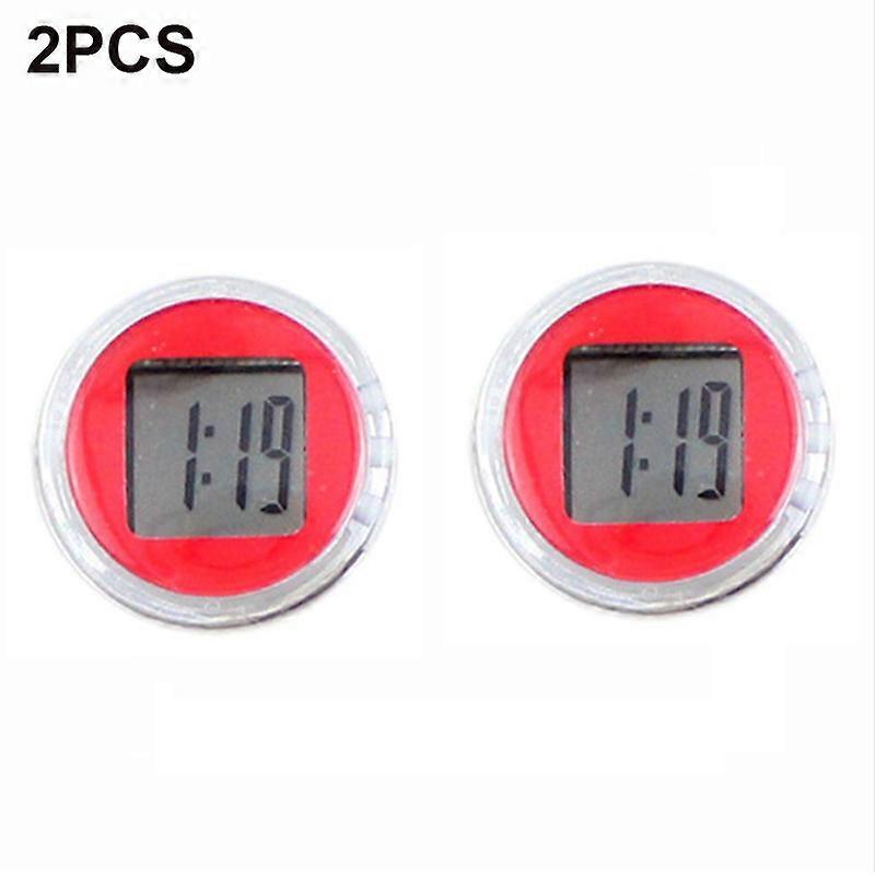 2Pcs Universal Motorcycle Clocks Watch Waterproof Mini Precision Digital Display Clock Automatic Motorcycle Clock~27045