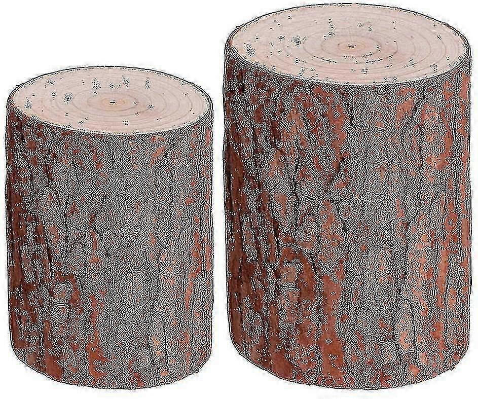 2 قطعة جولة داخلية في الهواء الطلق حديقة البراز الجذع الريفي