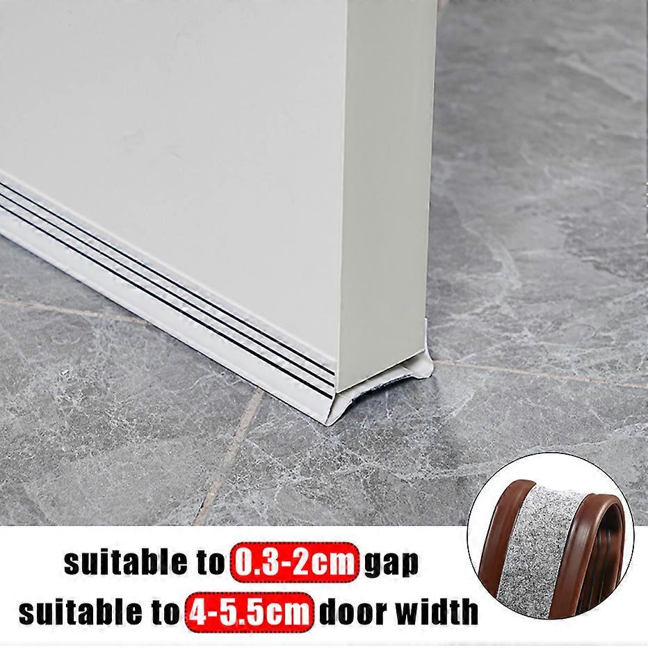 Door Draft Stopper with Felt Bottom Dust and Noise Insulation Weather Stripping