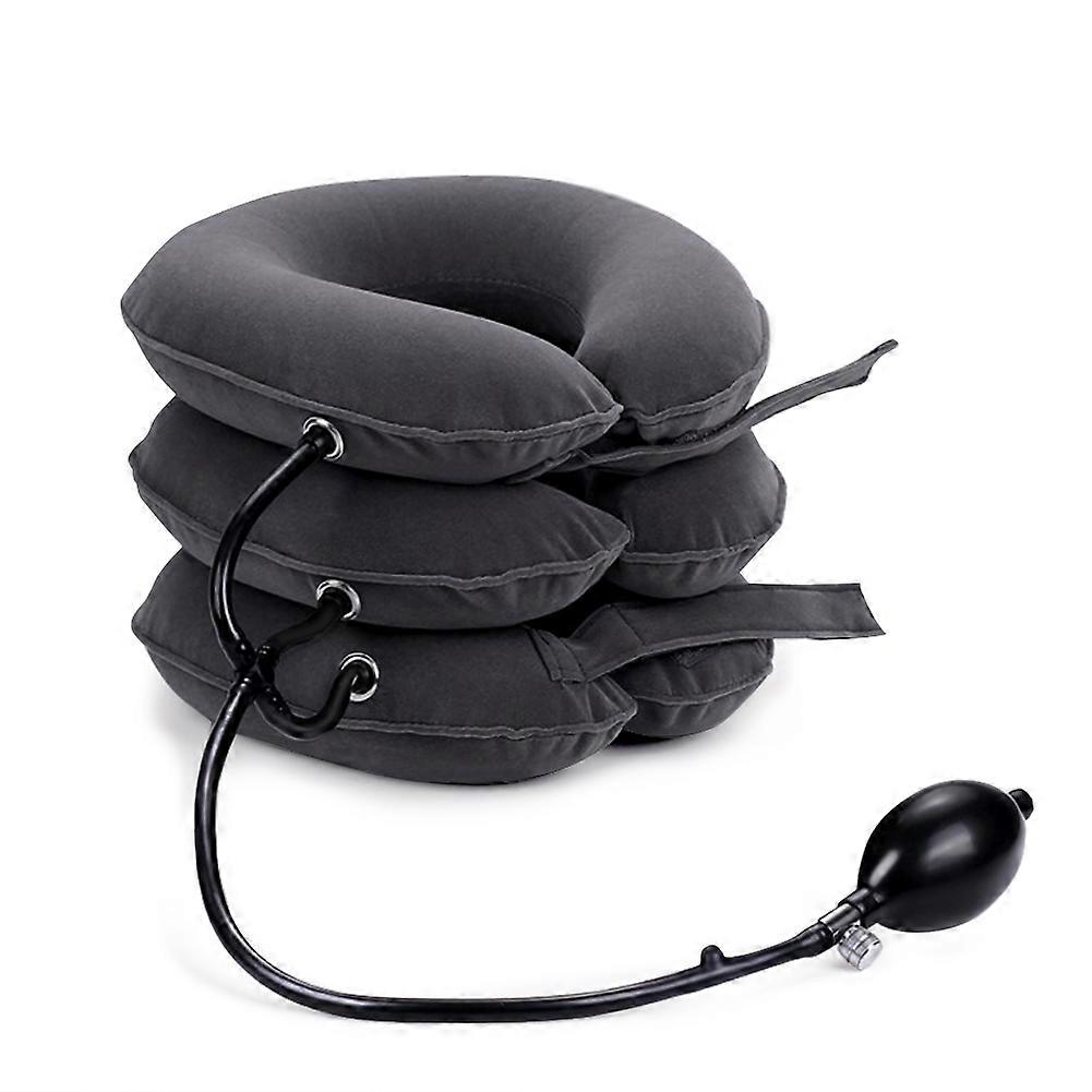 1pcs Inflatable & Adjustable Neck Support Pillow, Cervical Neck Traction Device Chin Supporting Coll