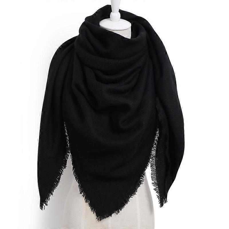 Women's Neckerchief Shawl Shawl Scarf Stole 140 * 140cm Square blanket scarf with fringes