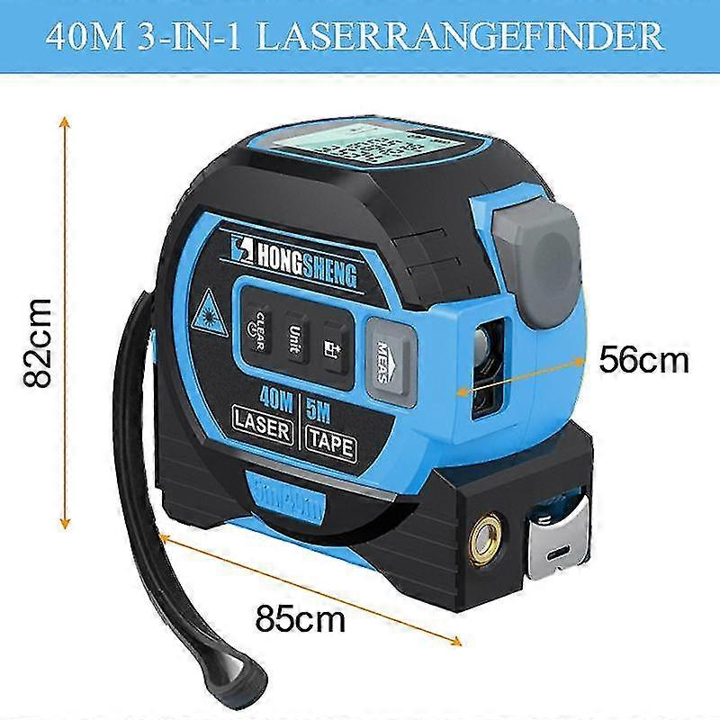 3 in 1 Laser-Maßband-Entfernungsmesser 5-Meter-Band-Infrarot-Hochpräzisions-Smart-elektronisches Lineal