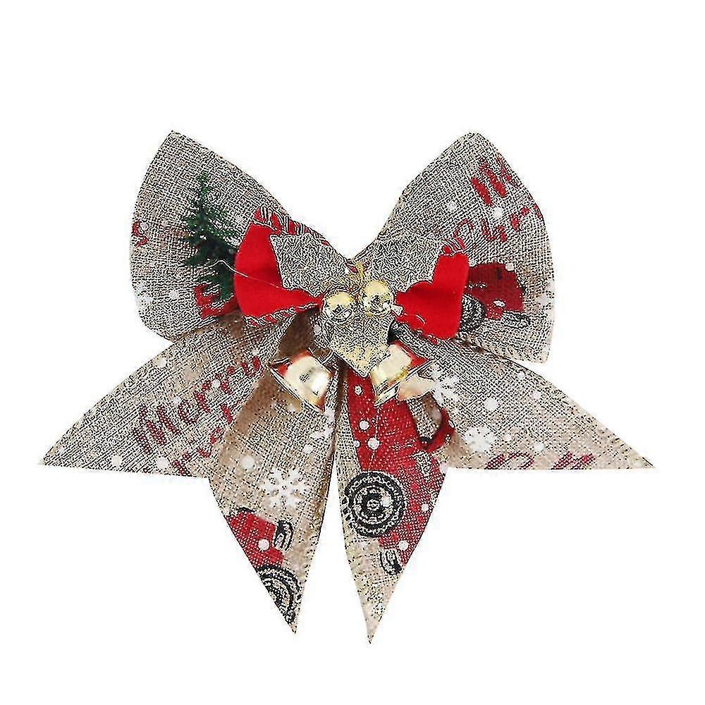 8pcs Christmas Bow Decoration For Gift Packaging(style 5)