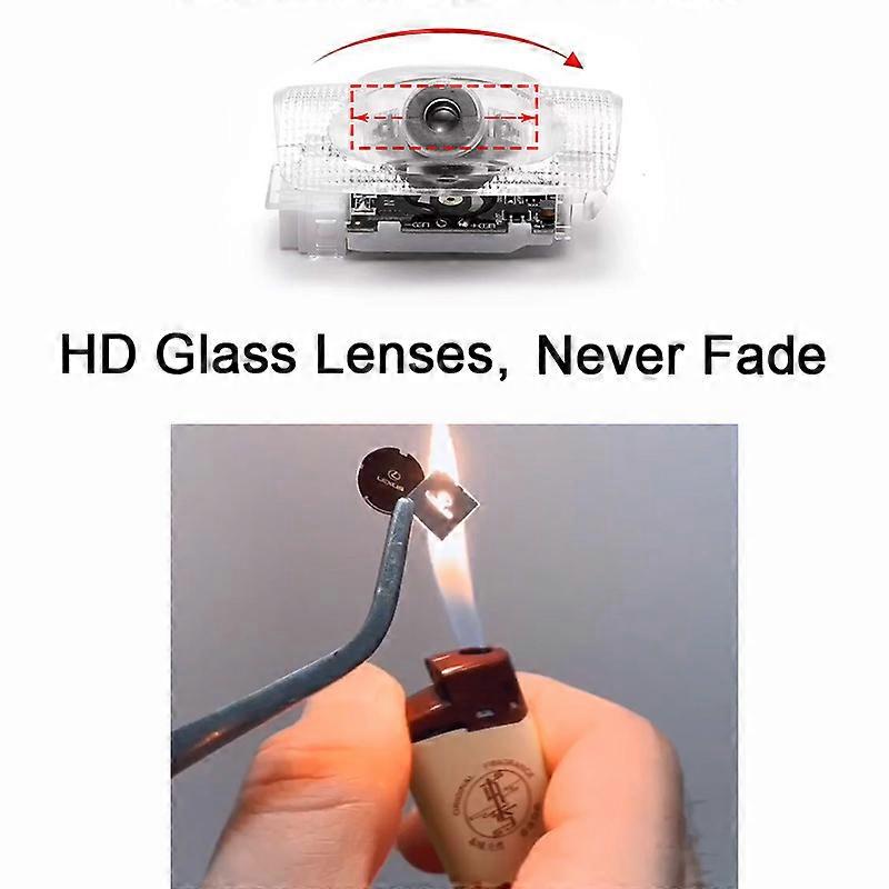 עבור לקסוס LS / ES / IS / LX / RX / GS / GX / LC / RC / UX LED מכונית דלת אור לוגו מקרן לייזר מנורת אור אור קבלת פנים מנורת צל אביזרים לרכב