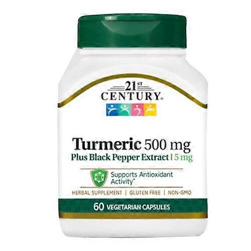 Curcuma du 21ème siècle au poivre noir, 500 mg, 60 gélules